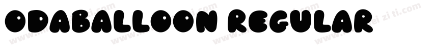 OdaBalloon Regular字体转换